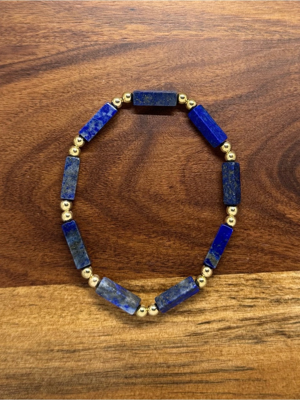 ✨ Handmade Lapis Lazuli Stretch Bracelet ✨